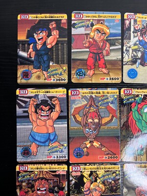 1991-92 Bandai Carddass Street Fighter II Card sub set #1-#18