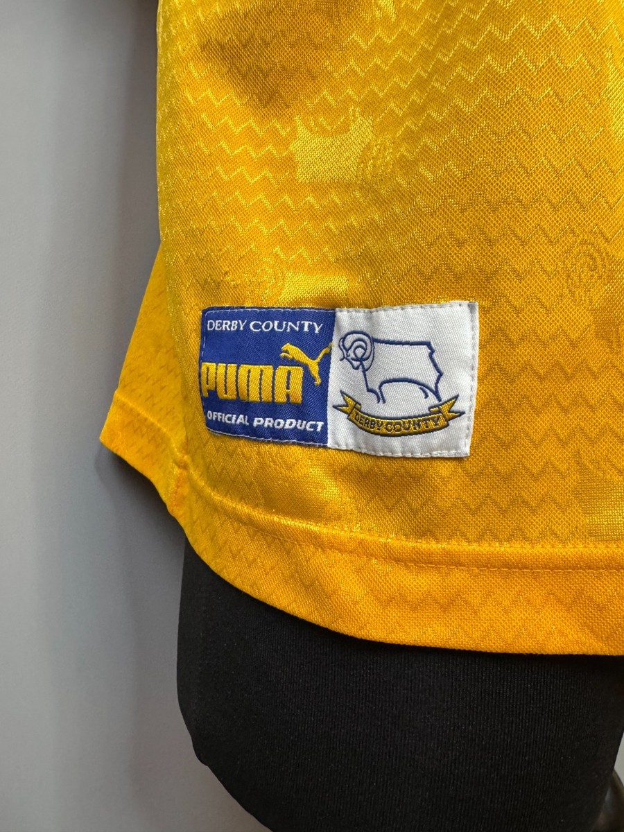 DERBY COUNTY 1997 1998 AWAY SHIRT FOOTBALL SOCCER JERSEY PUMA MENS