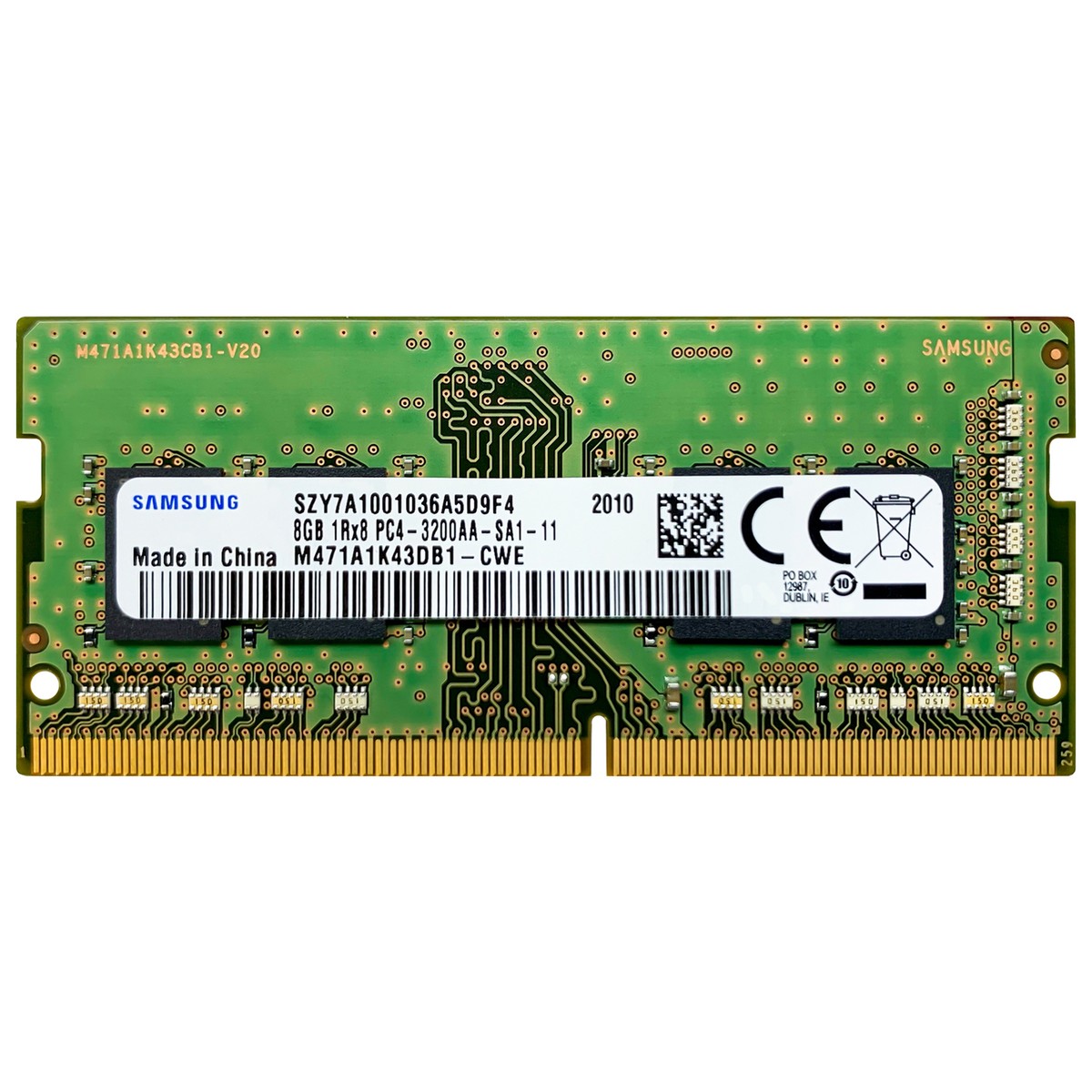 Samsung 8GB DDR4 3200 MHz PC4-25600 SODIMM Laptop Memory RAM