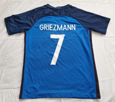 France 2016 Home Jersey #7 Griezmann Nike Blue Shirt Size Boys L