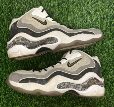 Nike Air Zoom Flight 96 Black Metallic Silver Vintage Size 9