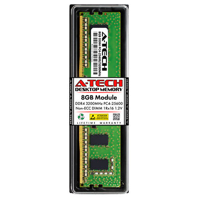 8GB DDR4-3200 DIMM Micron MTA4ATF1G64AZ-3G2E1 Equivalent Desktop