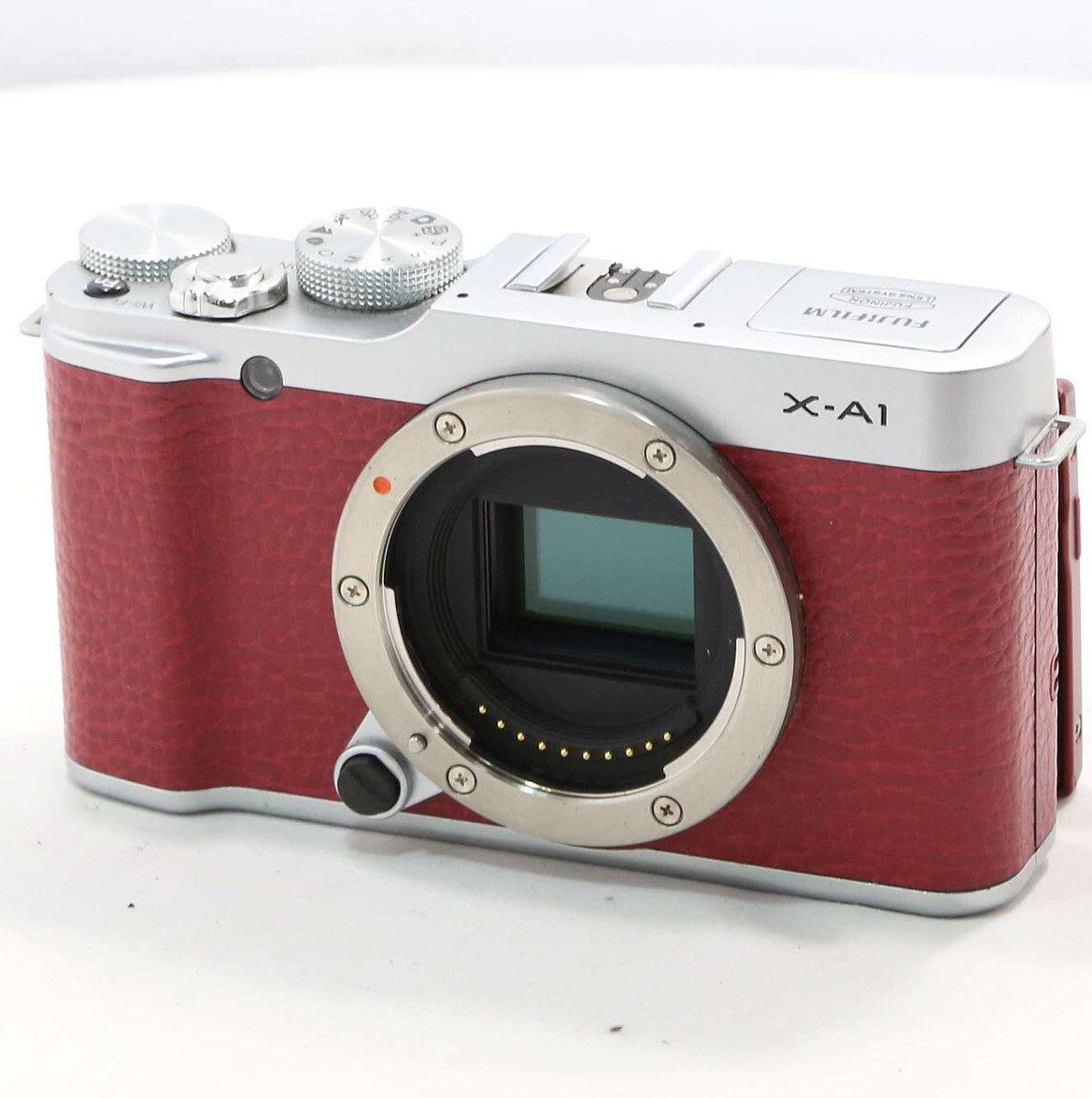 Fujifilm X-A1 16.3MP Digital Camera Body Red / Silver With