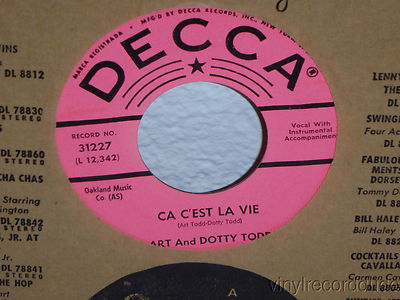 ART AND DOTTY TODD Ca C'est La Vie/Drifting And Dreaming 7