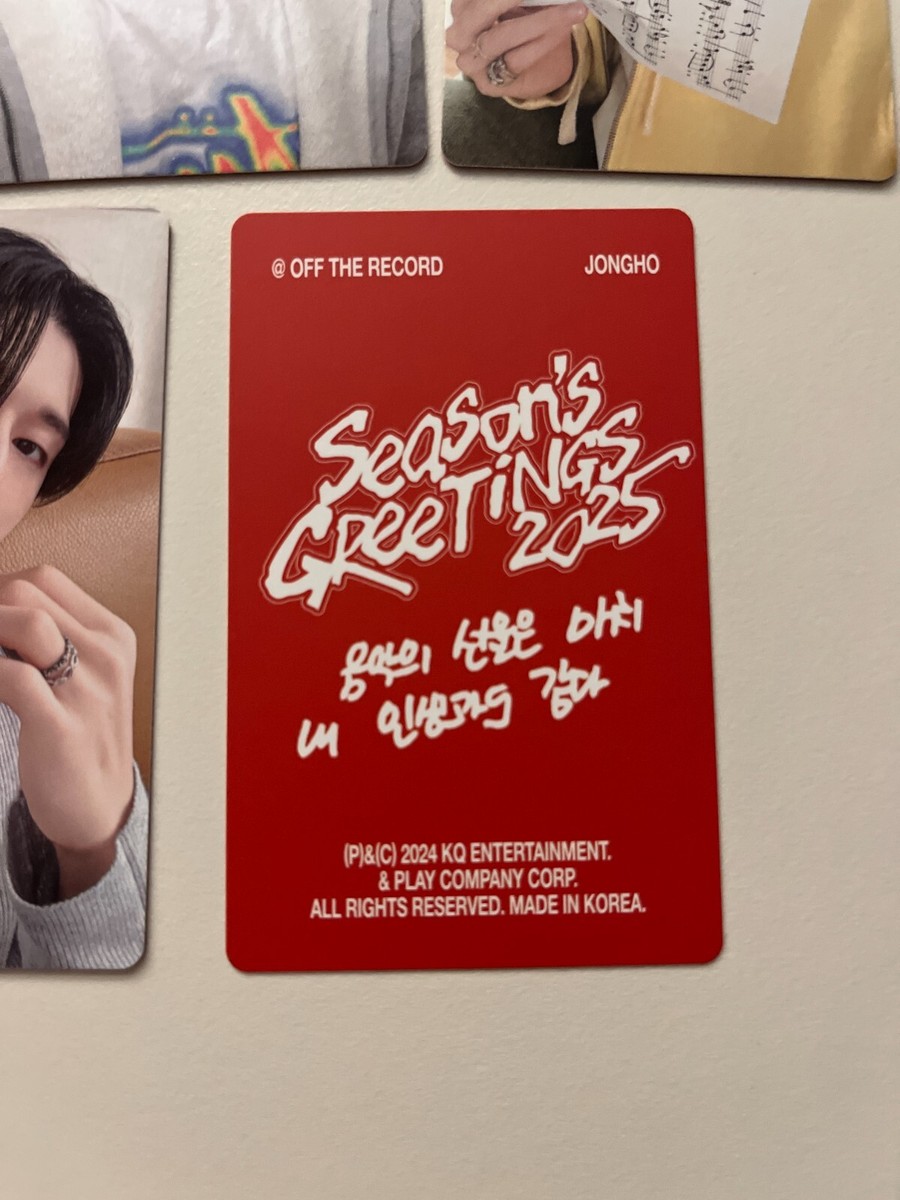 WOOYOUNG Official Authentic Photocard ATEEZ [2025 SEASON'S