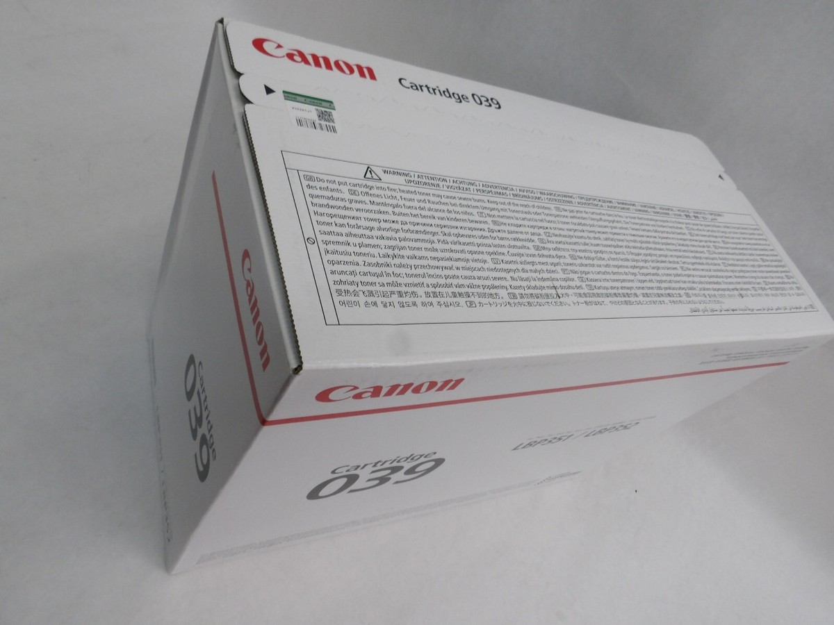NEW SEALED OEM GENUINE CANON 039 BLACK LASER TONER CARTRIDGE