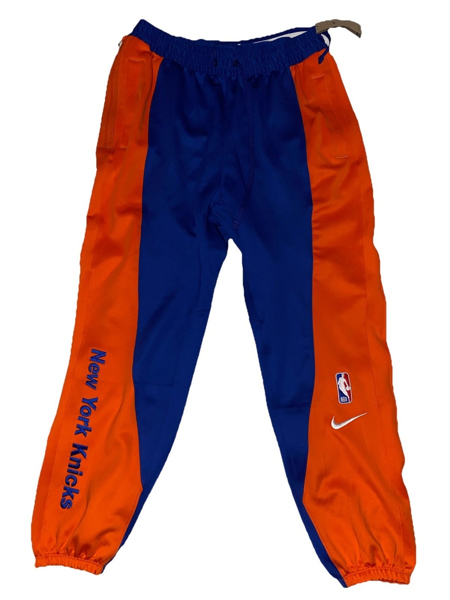 New York Knicks Nike Authentic Showtime Blue Orange Pants Size