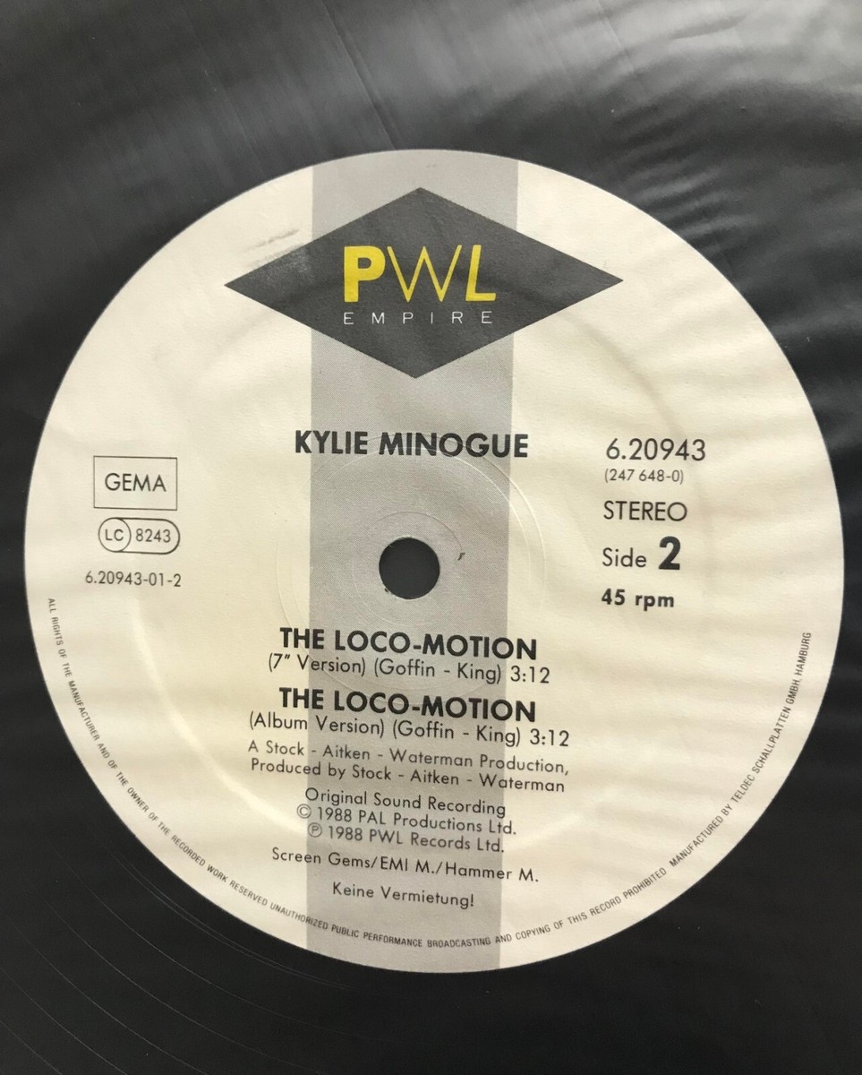 Kylie Minogue / The Loco-Motion Remix EP Vinyl 1998 German PWL