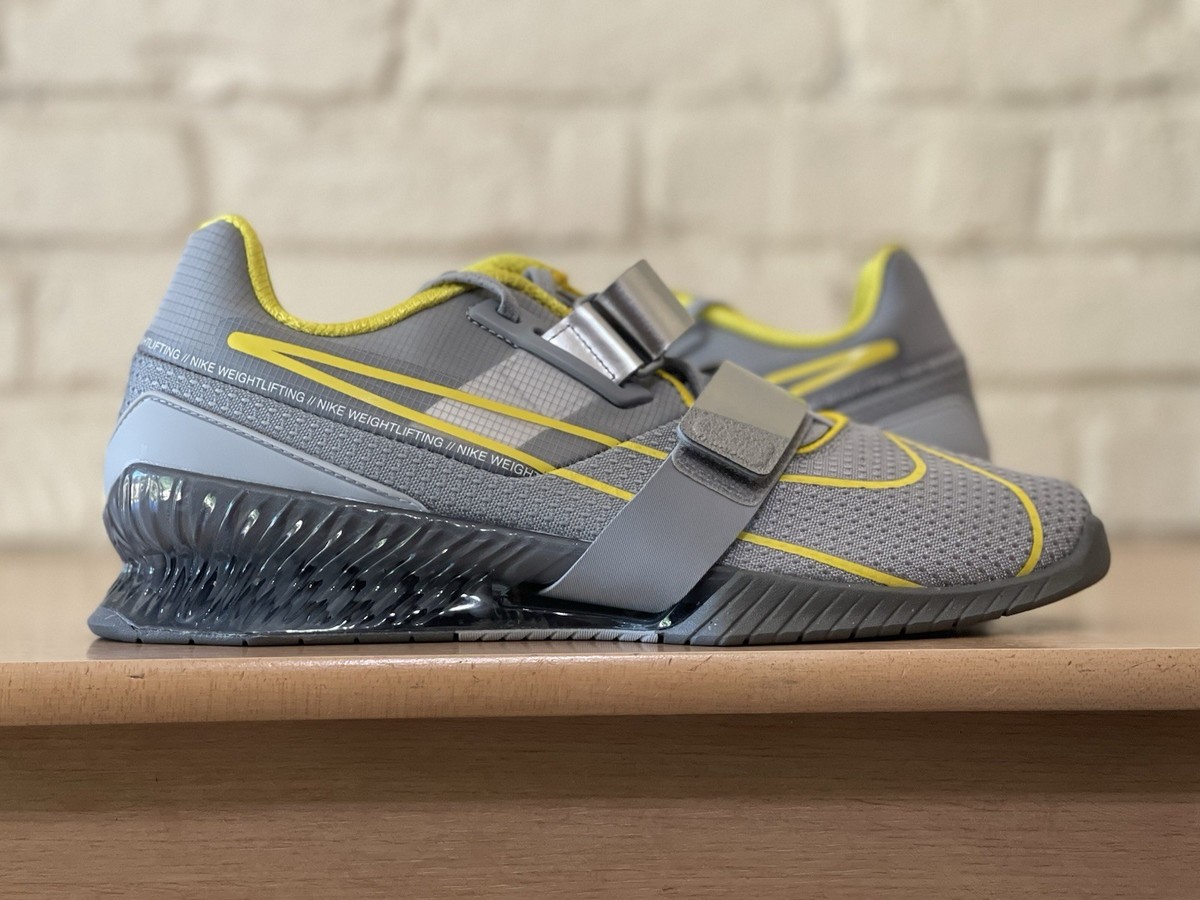 Nike Romaleos 4 Weightlifting Shoes Wolf Grey Lightning CD3463-002
