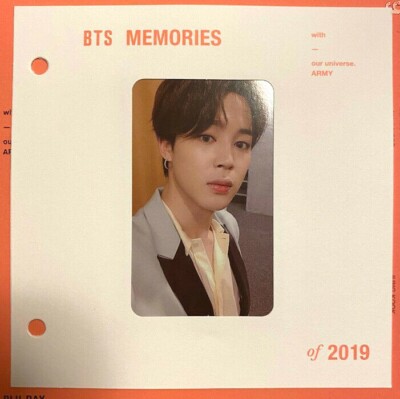 BTS Memories 2019 Blu-ray Photocard V Jungkook JIMIN SUGA RM J