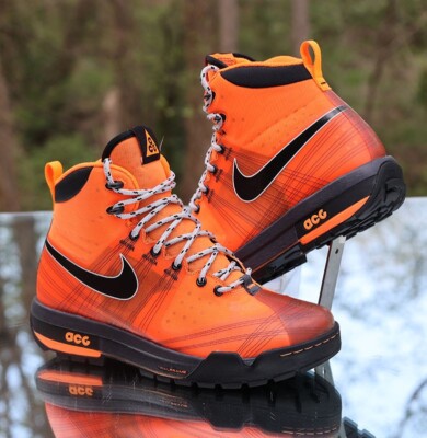 Nike ACG Ashiko Flywire Boot 2009 Men's Size 8 Orange Black Custom