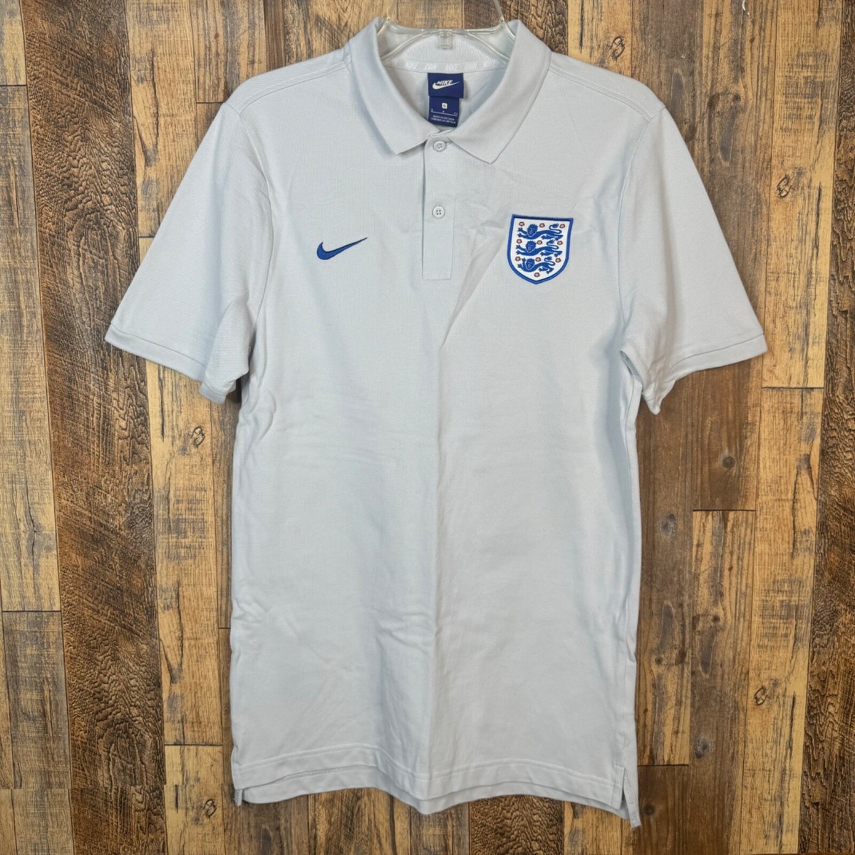 England Nike 891478-043 White Polo Soccer T-Shirt Men's S | eBay
