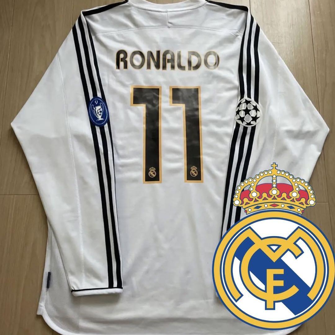 Vintage Ronaldo Real Madrid 03/04 CL Model Home Size L adidas Long