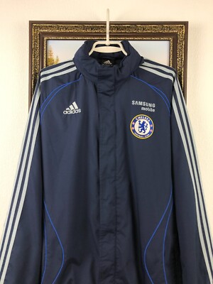 Vintage Adidas Chelsea Football Jacket Soccer Windbreaker Track