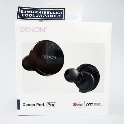 DENON Wireless Earbuds PerL Pro Noise Canceling Bluetooth Black