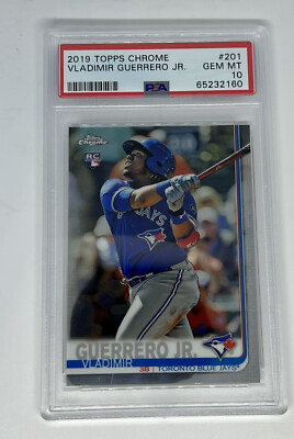 2019 Topps Chrome Vladimir Guerrero Jr. Rookie RC #201 PSA 10 Blue