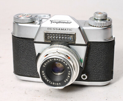 VOIGTLANDER BESSAMATIC 35MM FILM SLR CAMERA COLOR-SKOPAR 50MM F