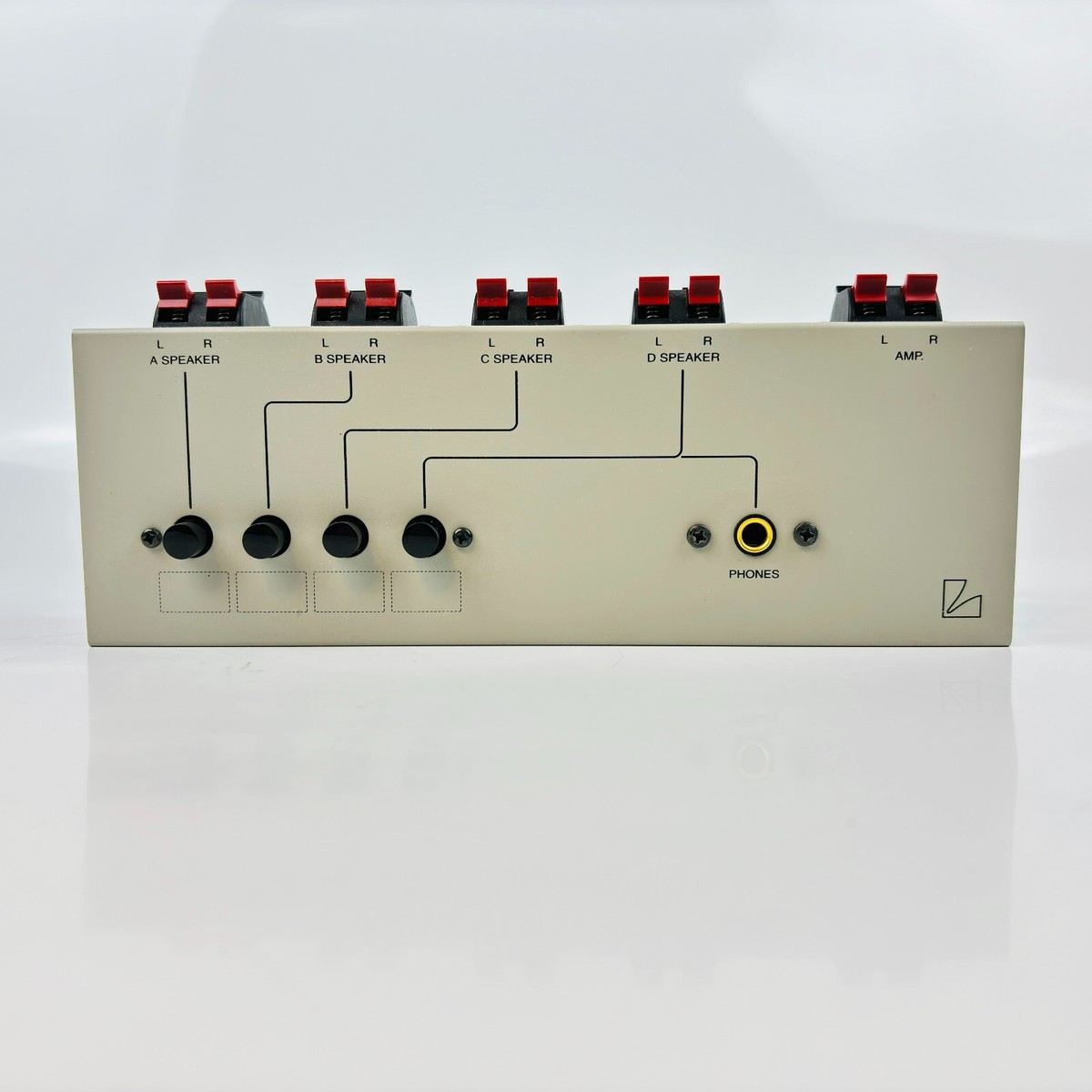 LUXMAN AS-5III Speaker Line Selector Silver Gray from japan Used