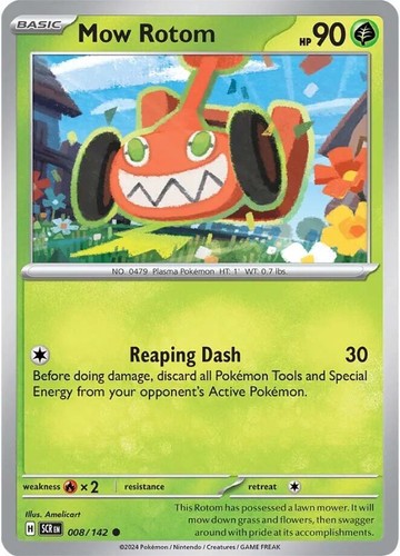 Pokemon - Mow Rotom 008/142 - Stellar Crown Reverse Foil – Single