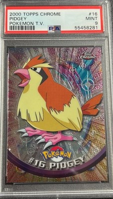 PSA 9 Pidgey Chrome #16 Pokemon TV Topps 2000 Pokemon Card | eBay