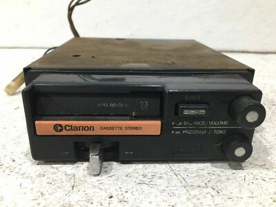1979-1983 datsun 280zx cassette radio receiver clarion w/harness