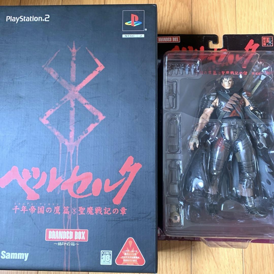 PS2 Berserk Millennium Falcon Arc Limited Box Set Guts Figure +