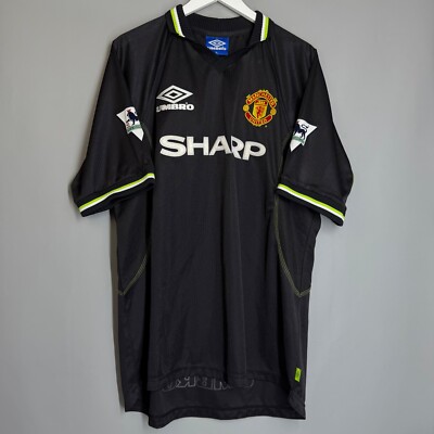 MANCHESTER UNITED 1998/1999 THIRD FOOTBALL SHIRT UMBRO SOCCER