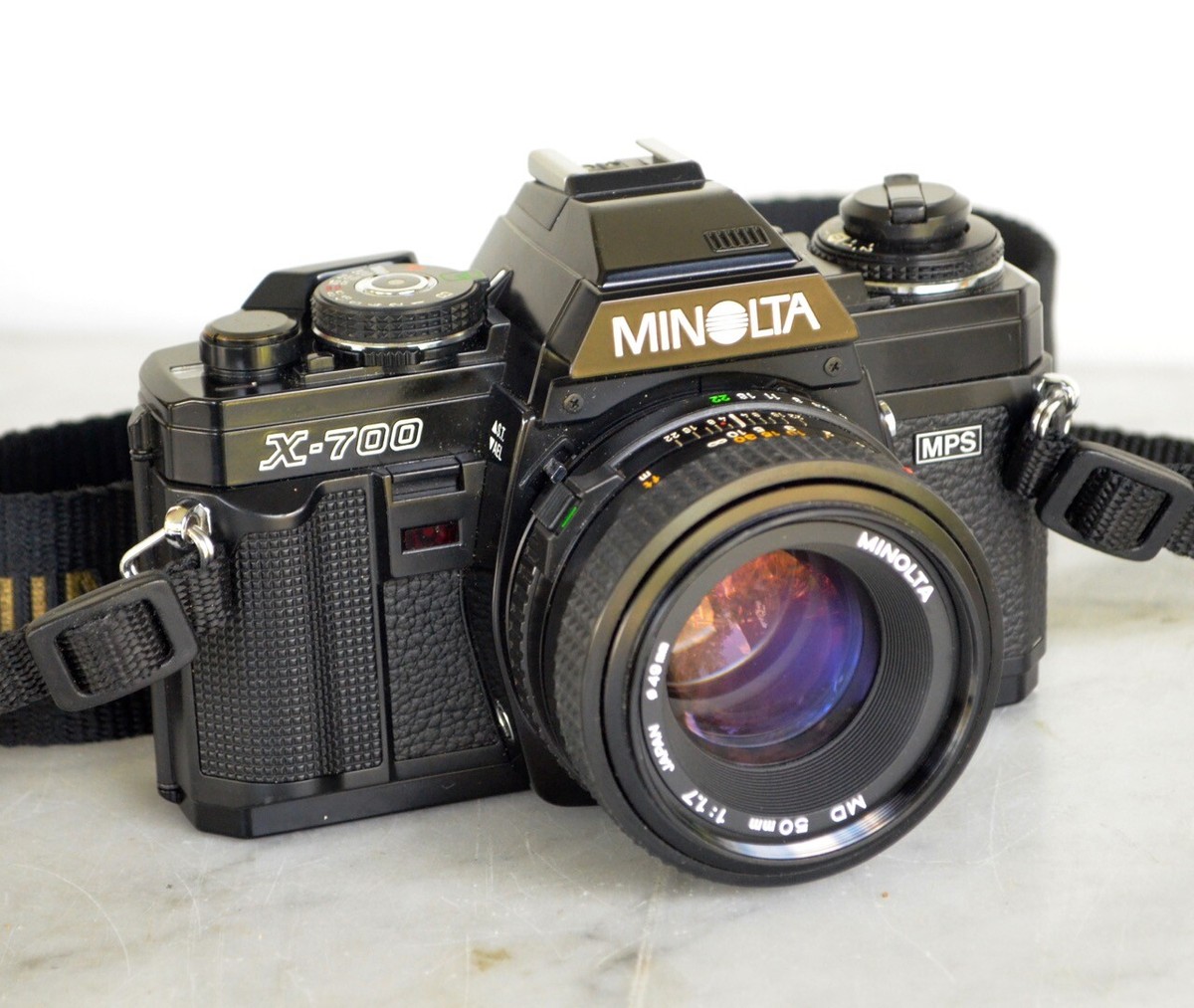 MINOLTA X-700 SLR Film Camera. MD 50mm 1.7 Prime Lens. Great