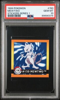 Mewtwo 150 Pokemon 1999 Artbox Sticker Series 1 PSA 10 LOW POP | eBay
