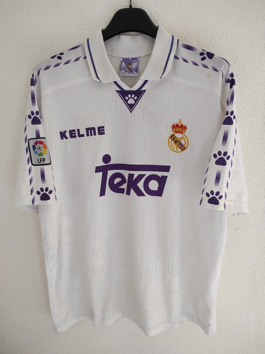 REAL MADRID 1996-1997 dorsal 8 Teka camiseta shirt trikot maillot