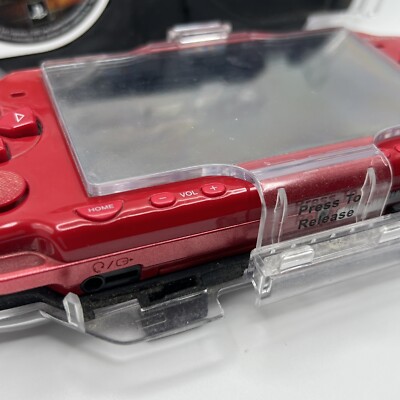 PSP 2001 God of War Edition- Red Console - Bundle With Game New