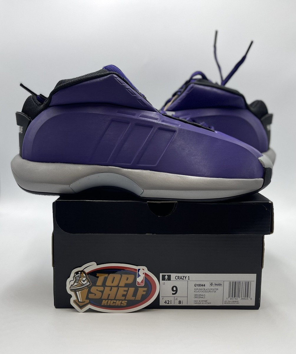 Brand New Adidas Crazy 1 Regal Purple Size 9 2022 Basketball Kobe