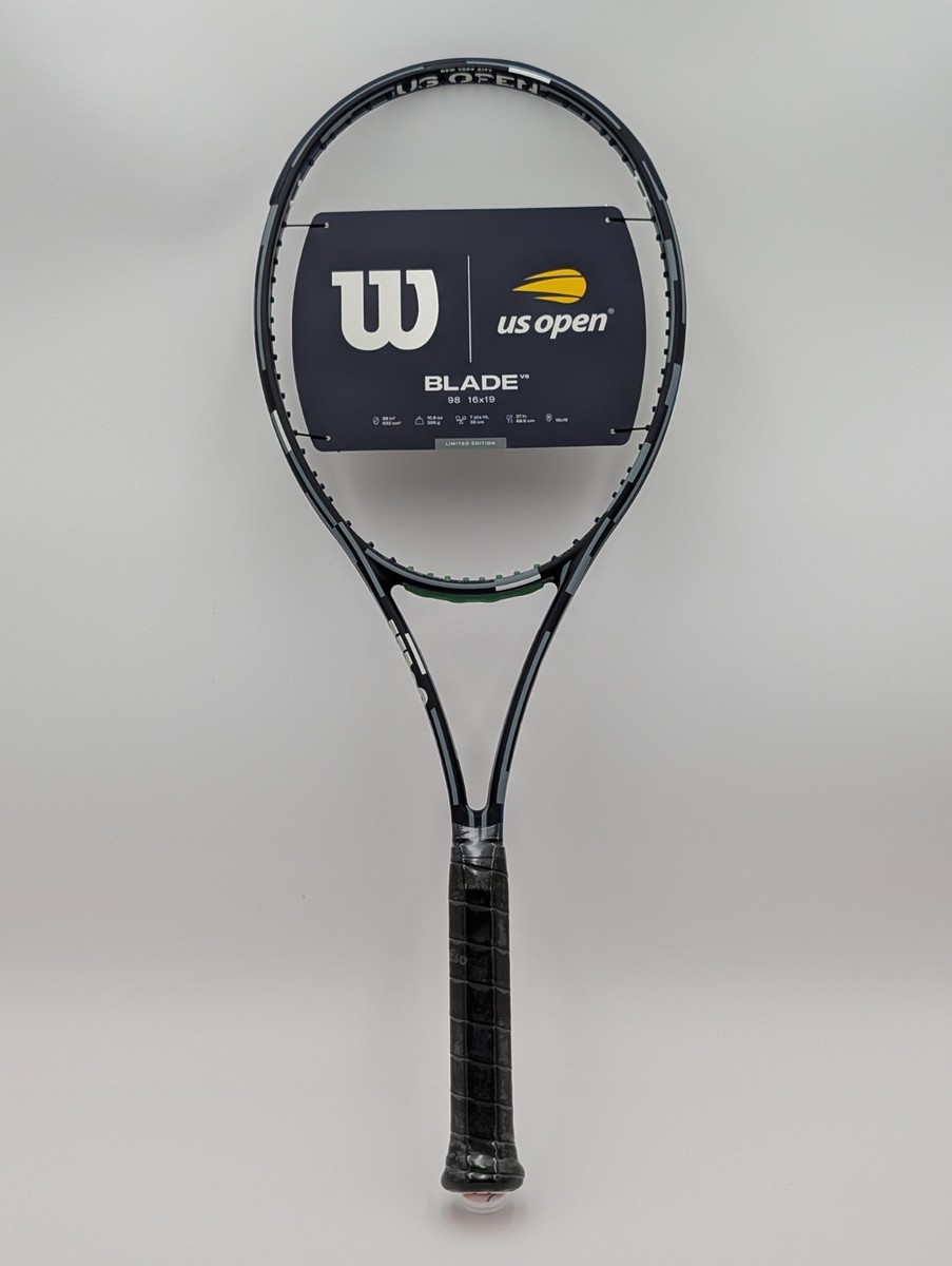 New US Open 2025 Wilson Blade 98 V9 Tennis Racquet unstrung Grip 4