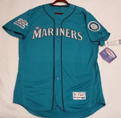 Authentic Majestic 56 3XL SEATTLE MARINERS TEAL FLEX BASE KEN