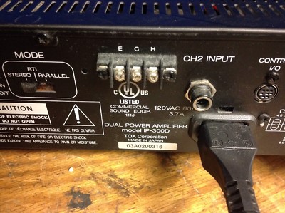 Toa Dual Power Amplifier IP-300D | eBay