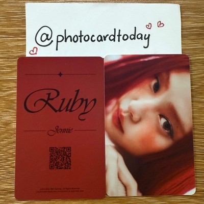 JENNIE BLACKPINK 1ST STUDIO ALBUM RUBY POB NFC CARD OFFICIAL