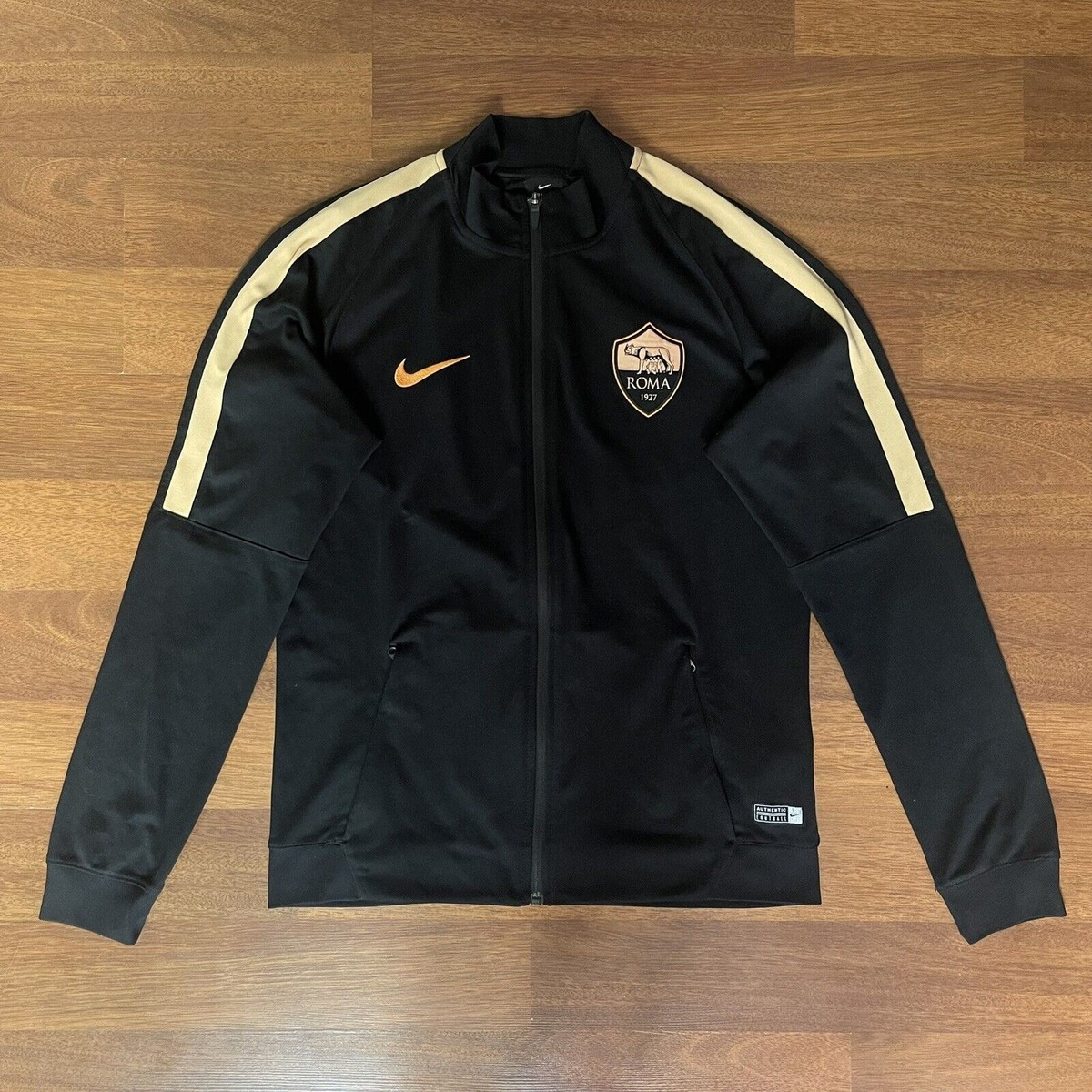 AS ROMA NIKE 2016/2017 FOOTBALL SOCCER TRAINING TRACK TOP SIZE “M