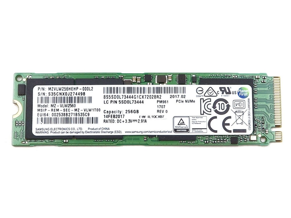✔️Samsung MZ-VLW2560 256Gb M.2 NVMe PCIe SSD 00UP436 862996-001