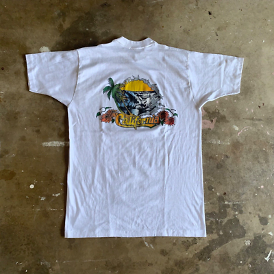 1978 VINTAGE 70s CALIFORNIA SURFING SOUVENIR T-SHIRT MEN SZ M