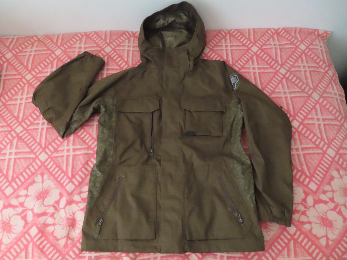 vintage rare burton ronin als hooded jacket paisley print small S