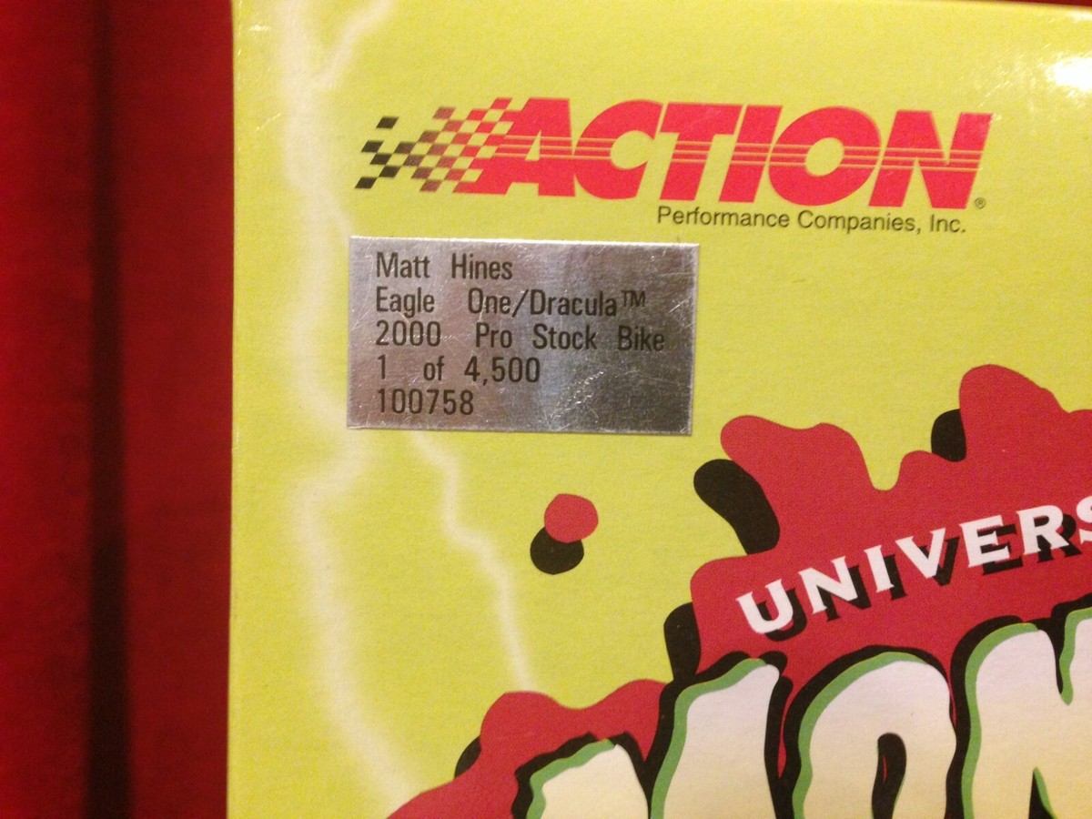 Action NHRA 1:9 Scale Pro Stock Motorcycle MATT HINES MONSTERS