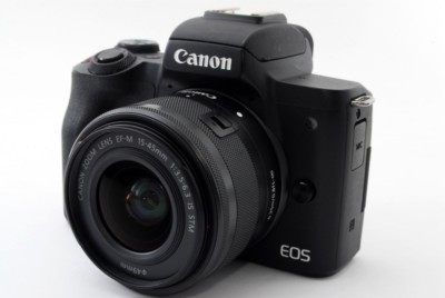 Canon EOS Kiss M/M50 24.0MP 15-45mm Lens Black [Exc++++] w/Box,8GB