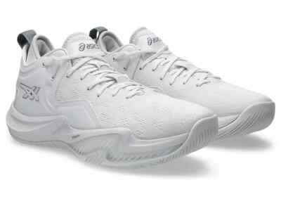 Asics Basketball shoes NOVA SURGE LOW 2 White/Pure Silver 1061A051