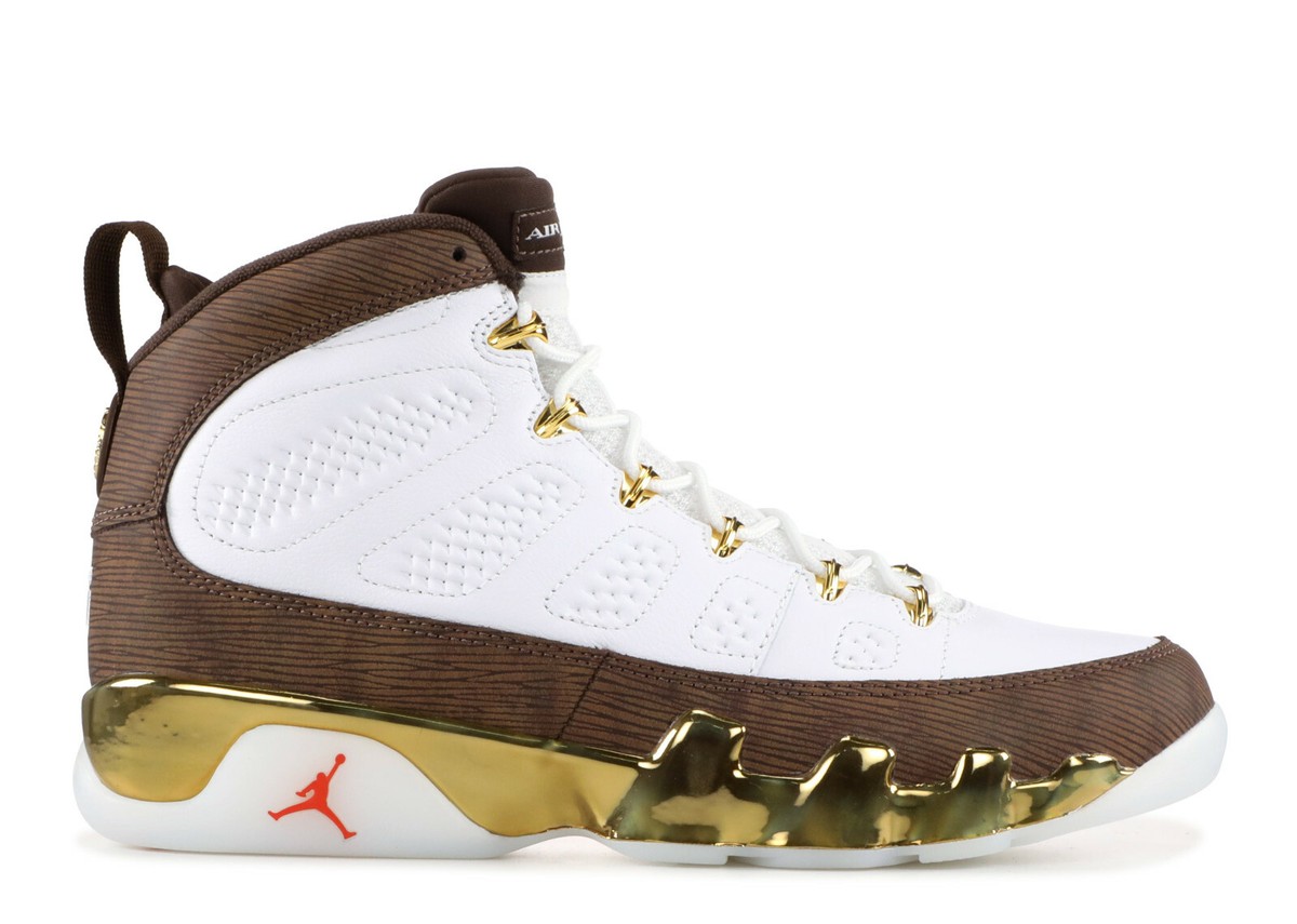Nike Air Jordan 9 IX Retro MOP Melo White Brown Gold Size 8