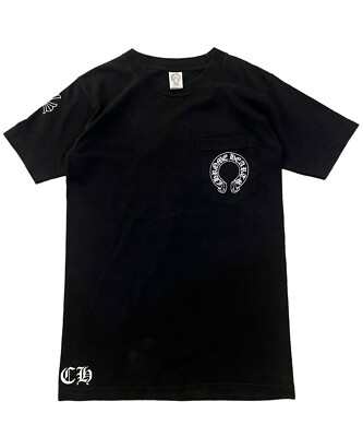CHROME HEARTS HORSESHOE LOGO POCKET TEE MADE IN USA SIZE S | eBay