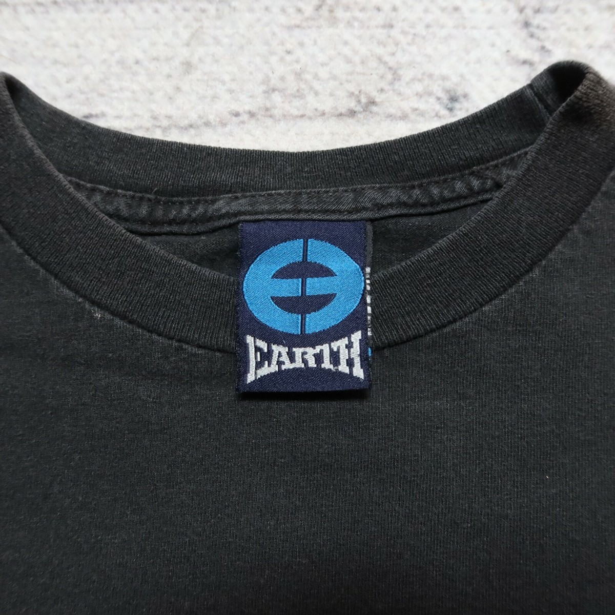 Vintage 90s Planet Earth Skateboard Shirt Size S Made in USA Skate
