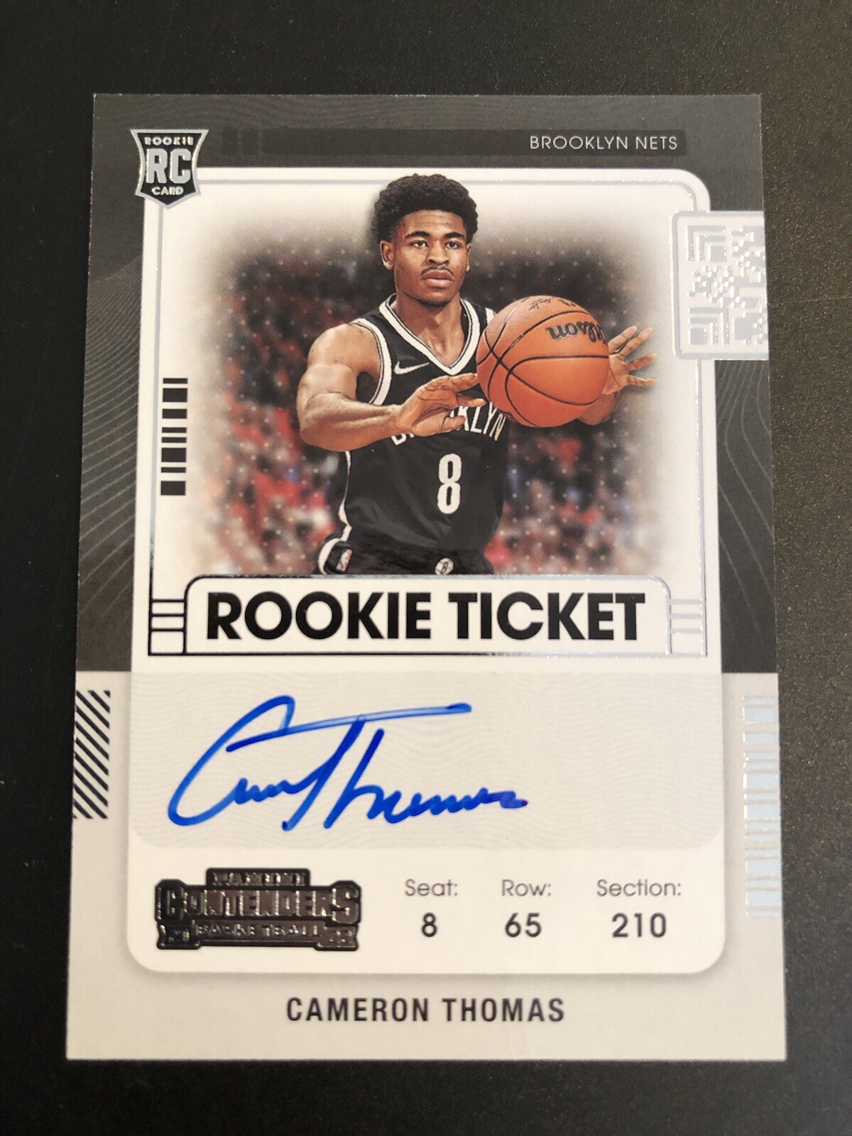 Cam Thomas 2021 Contenders #127 Rookie Ticket Auto Price Guide