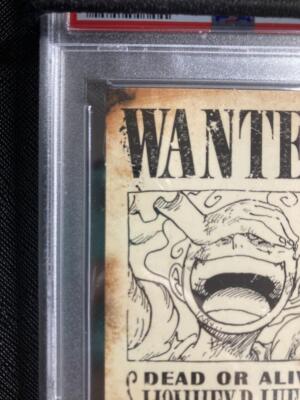 PSA10 One Piece Monkey D. Luffy Wanted Poster OP05-119 Emperors In