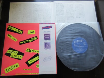 Sex Pistols Never Mind Bollocks Japan Promo Label Vinyl LP w OBI
