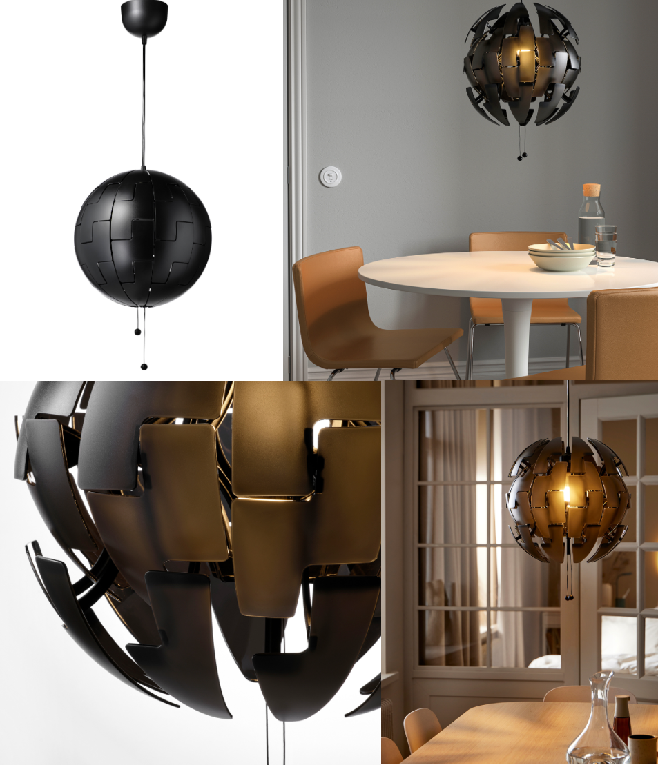 IKEA PS 2014 Pendant Lamp, Black 35 cm, 14